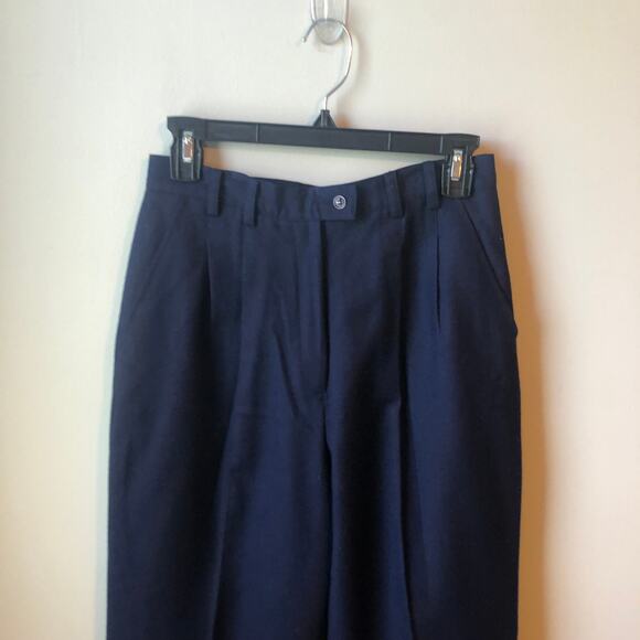 The Eagle's Eye Vintage Navy Wool Pants Preloved Women's Size 12 - Picture 3 of 10